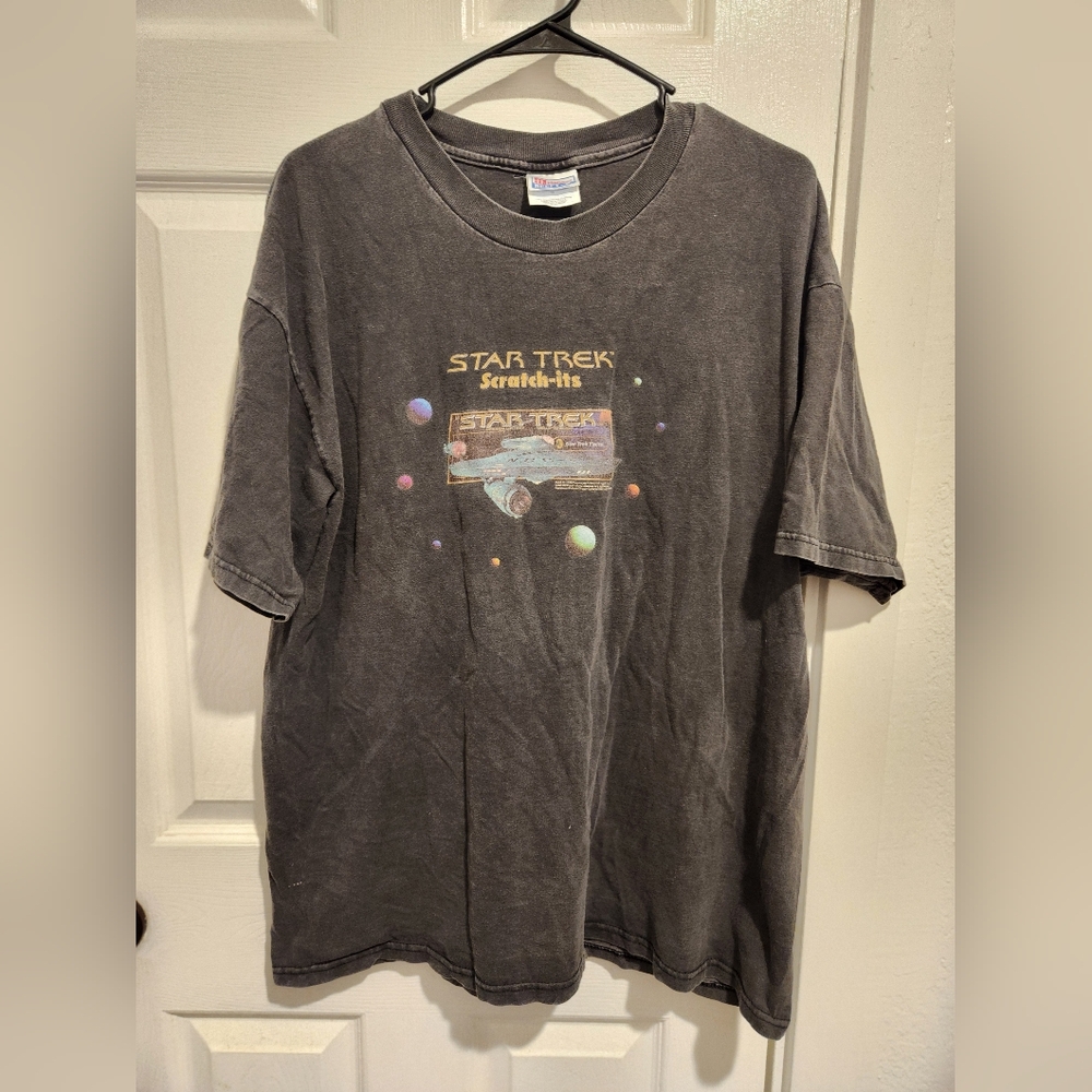 Vintage Rare Star Trek Scratch Its Oregon Lottery T Shirt XL 1998